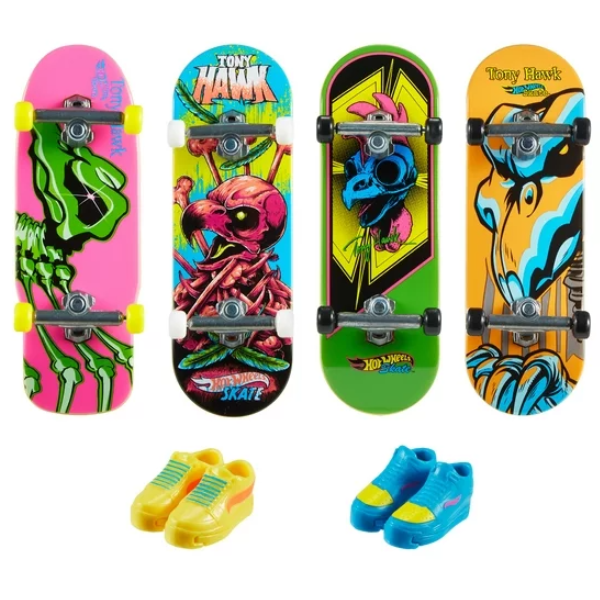Hot Wheels Fingerboard-uri Neon Skate Tony Hawk, în asortiment