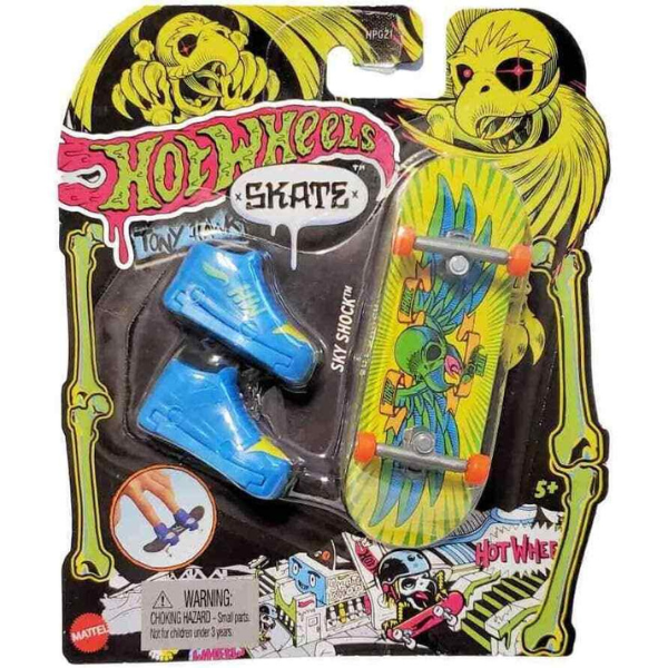 Hot Wheels Fingerboard-uri Neon Skate Tony Hawk, în asortiment