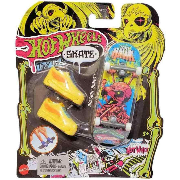 Hot Wheels Fingerboard-uri Neon Skate Tony Hawk, în asortiment
