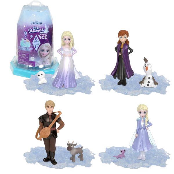 Набор-сюрприз Disney Frozen Ice Reveal с ледяным гелем Squishy, 4 модели