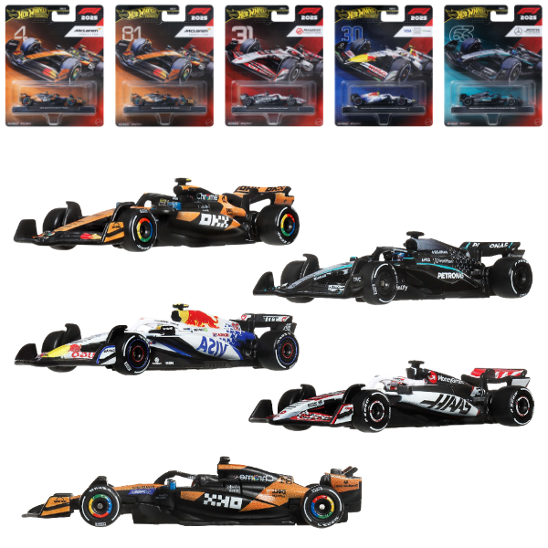 Mașinuță de colecție F1 Hot Wheels 1:64 Premium, în as.