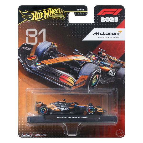 Mașinuță de colecție F1 Hot Wheels 1:64 Premium, în as.