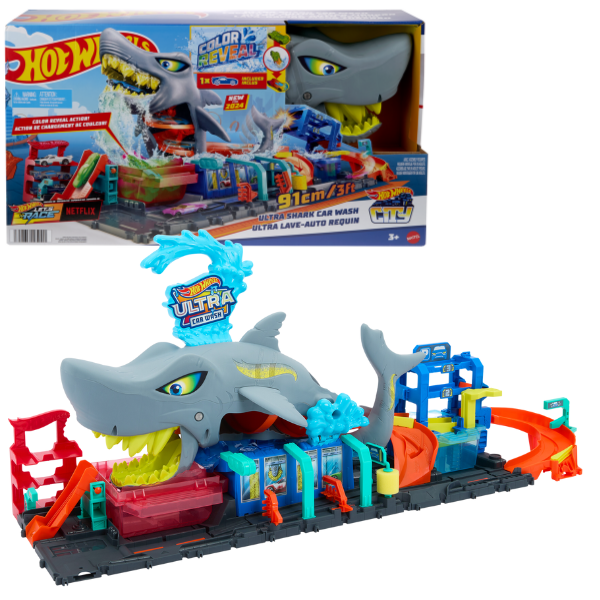 Hot Wheels City Ultra Shark Car Was..