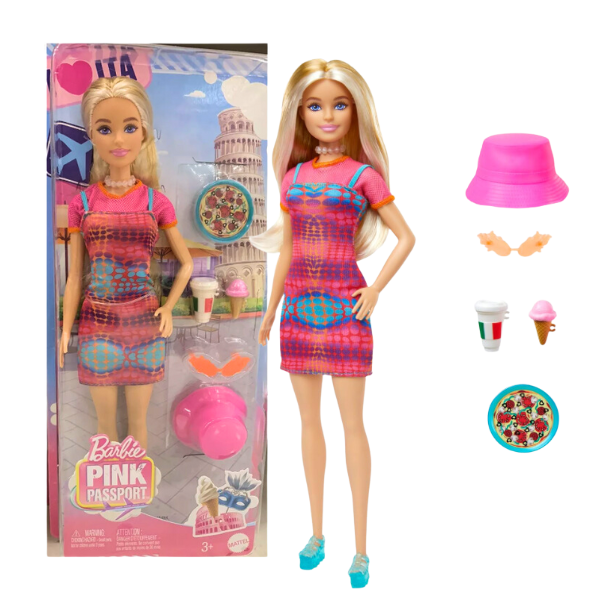 Păpușa Barbie "Călătorie în Italia" cu accesorii