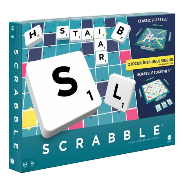 Настольная игра 2 в 1 Scrabble, Core Refresh (рум.)