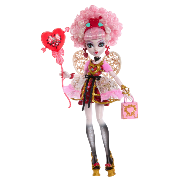 Set de joacă Monster High "Scary Sweet Birthday", Cupid Asteria cu accesorii