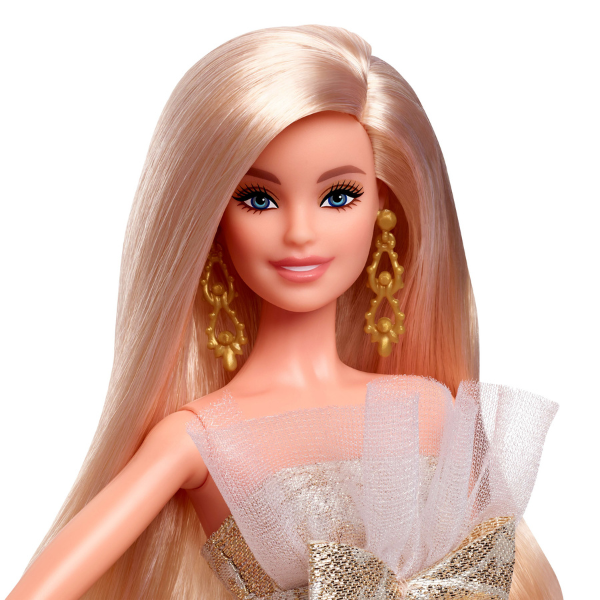 Păpușa de colecție Barbie Holiday 2025, blondă