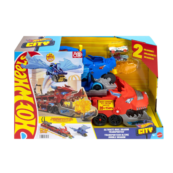 Hot Wheels Set de joacă "Transportor cu doi dragoni"