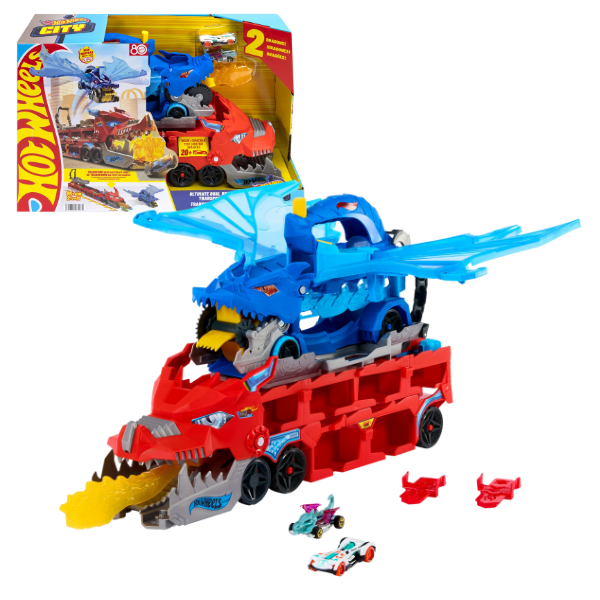 Hot Wheels Set de joacă "Transportor cu doi dragoni"