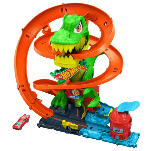 Игровой набор Hot Wheels City: Атака огненного Ти-Рекса