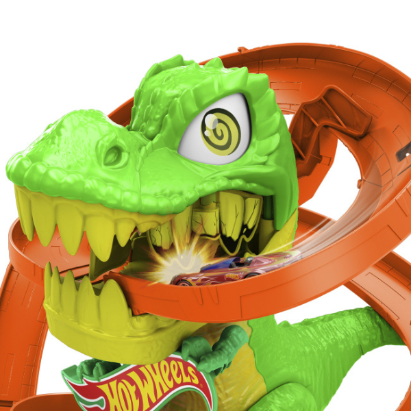 Игровой набор Hot Wheels City: Атака огненного Ти-Рекса