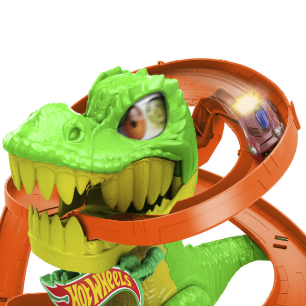 Игровой набор Hot Wheels City: Атака огненного Ти-Рекса