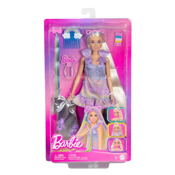 Păpușa Barbie "Fun &amp; Fancy" cu accesorii pentru coafat
