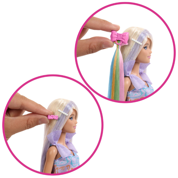 Păpușa Barbie "Fun &amp; Fancy" cu accesorii pentru coafat