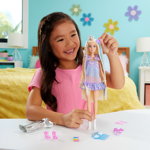 Păpușa Barbie "Fun &amp; Fancy" cu accesorii pentru coafat
