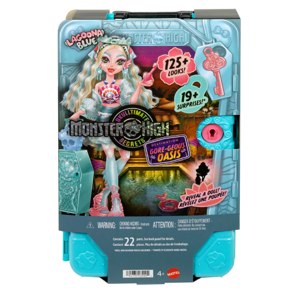Set de joacă Monster High Skulltimate Secrets "Lagoona Blue", cu accesorii