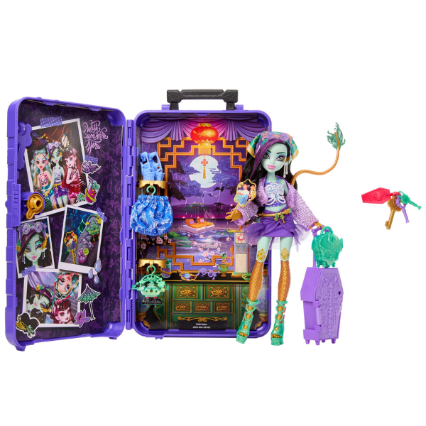 Set de joacă Monster High Skulltimate Secrets "Jinafire Long", cu accesorii