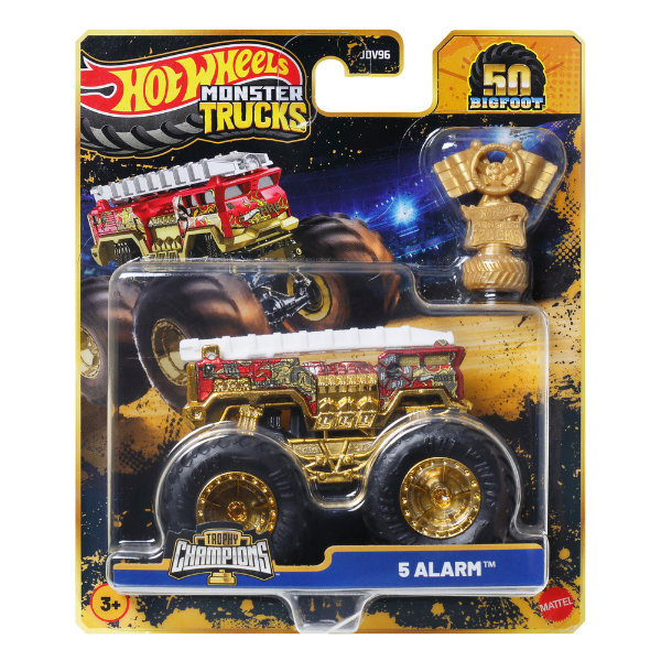 1:64 Hot Wheels Monster Trucks – BIGFOOT (ediție aniversară), as.