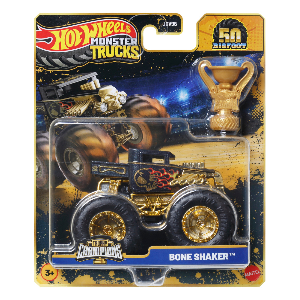 1:64 Hot Wheels Monster Trucks – BIGFOOT (ediție aniversară), as.