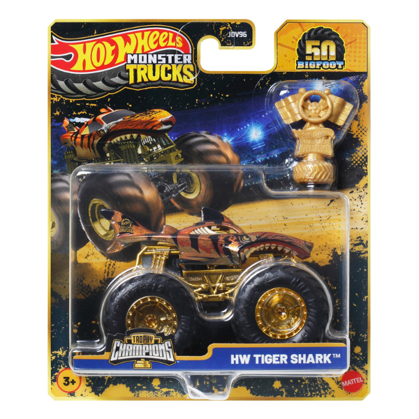 1:64 Hot Wheels Monster Trucks – BIGFOOT (ediție aniversară), as.