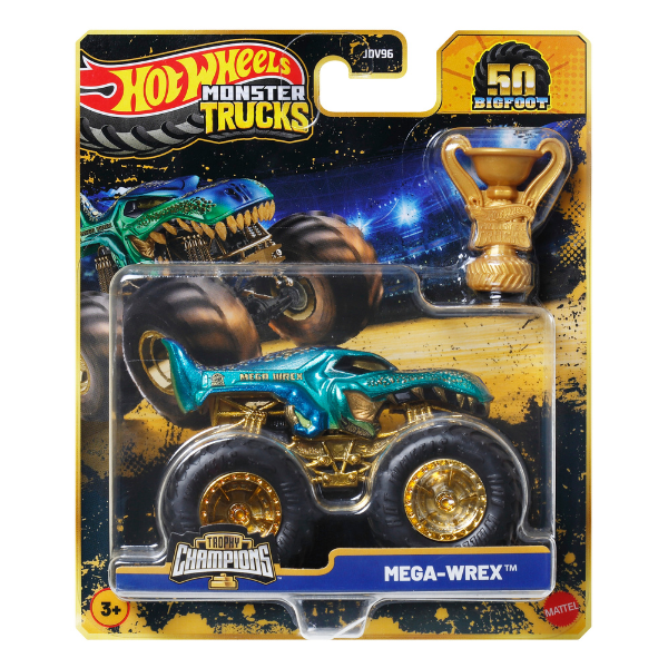 1:64 Hot Wheels Monster Trucks – BIGFOOT (ediție aniversară), as.