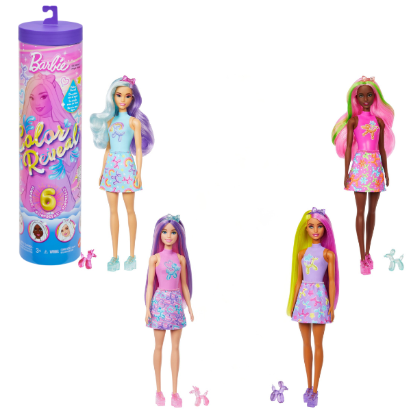 Păpușa Barbie Color Reveal seria "Animale de balon"