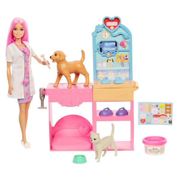 Set de joacă Barbie "Clinica veterinară"