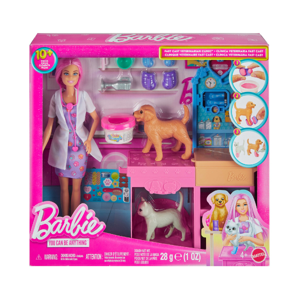Set de joacă Barbie "Clinica veterinară"