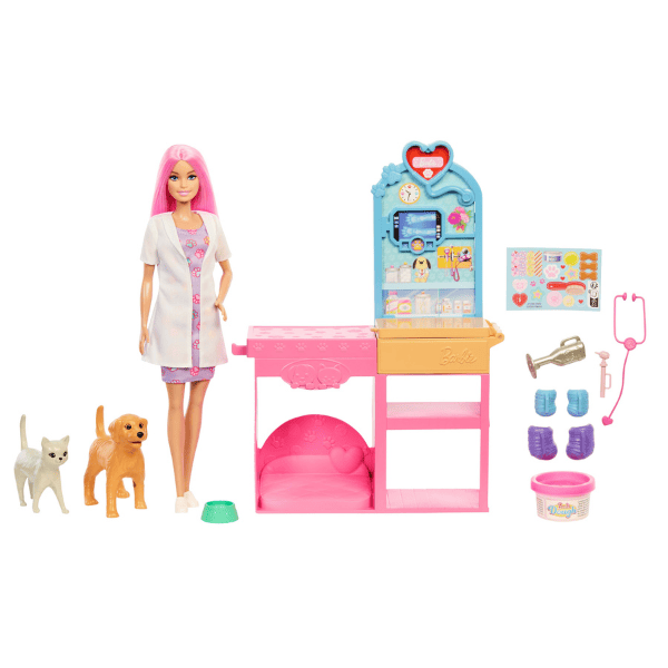 Set de joacă Barbie "Clinica veterinară"