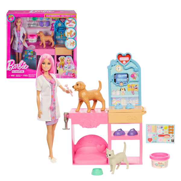 Set de joacă Barbie "Clinica veterinară"
