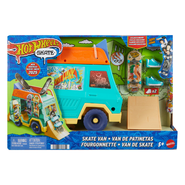Hot Wheels Набор для фингербординга Tony Hawk "Фургон для скейтбордистов"