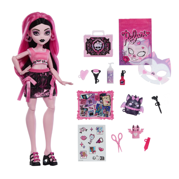 Set de joacă Monster High Self-Scare Secrets "Draculaura", cu accesorii