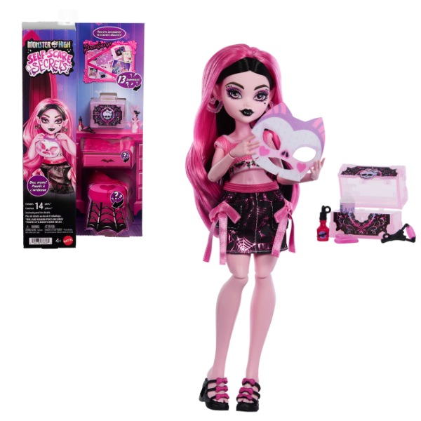 Set de joacă Monster High Self-Scare Secrets "Draculaura", cu accesorii