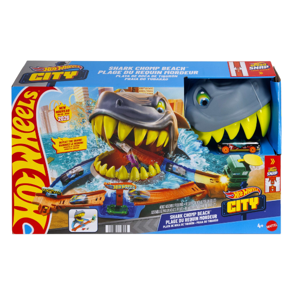 Игровой набор Hot Wheels: Пляж «Атака акулы»
