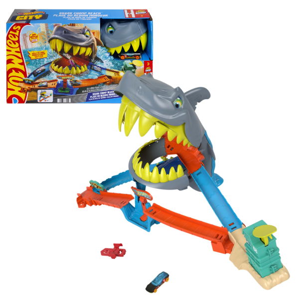 Игровой набор Hot Wheels: Пляж «Атака акулы»