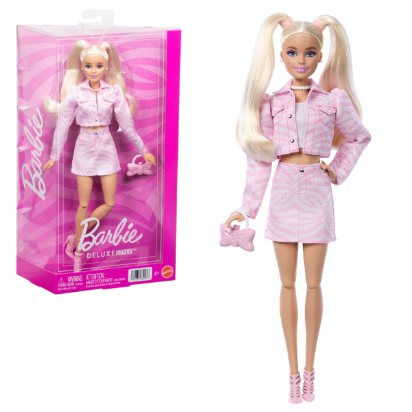 Кукла Barbie "Модница в розовом джинсовом костюме"