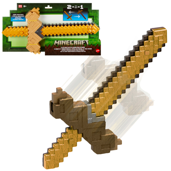Minecraft "Jucărie 2 în 1 sabie și târnăcop"