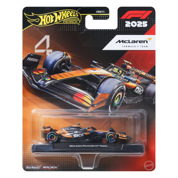 Hot Wheels 1:64 Mașinuță de colecție "Formula 1: McLaren#4"