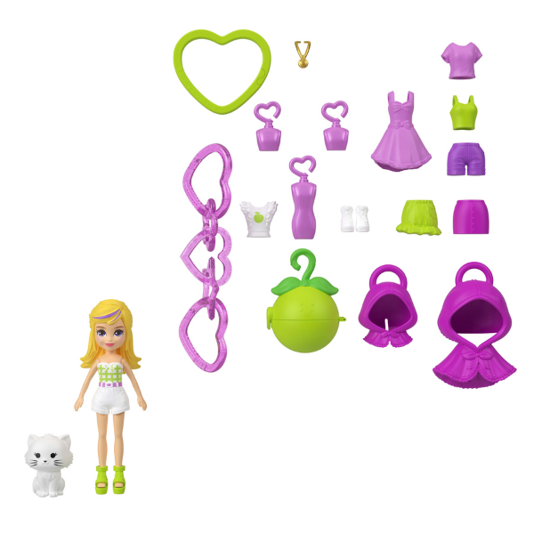 Брелок Polly Pocket, серия "Фрукты", в асс.