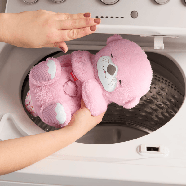 Jucărie de pluș „Vidră” de la Fisher-Price, cu lumină și sunet, roz