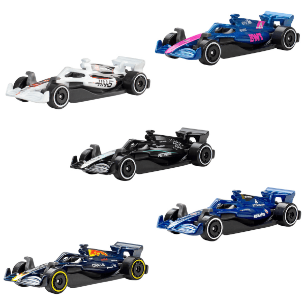 Hot Wheels 1:64 Set de 5 mașinuțe de colecție "Formula"