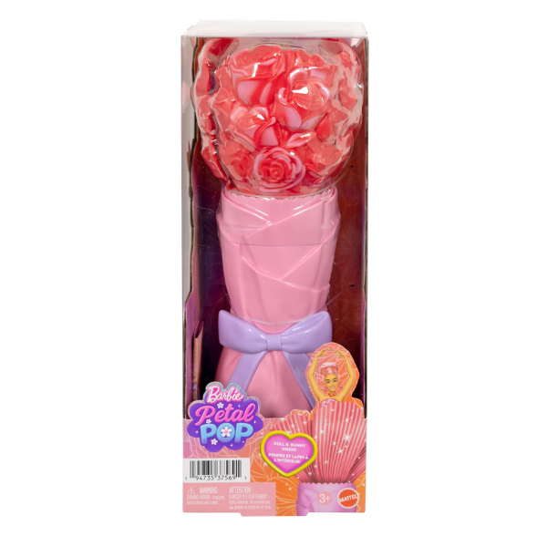 Păpușa Barbie Petal Pop cu aromă de trandafir roșu