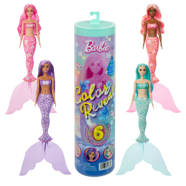 Păpușa Barbie Color Reveal, seria "Sirenă"