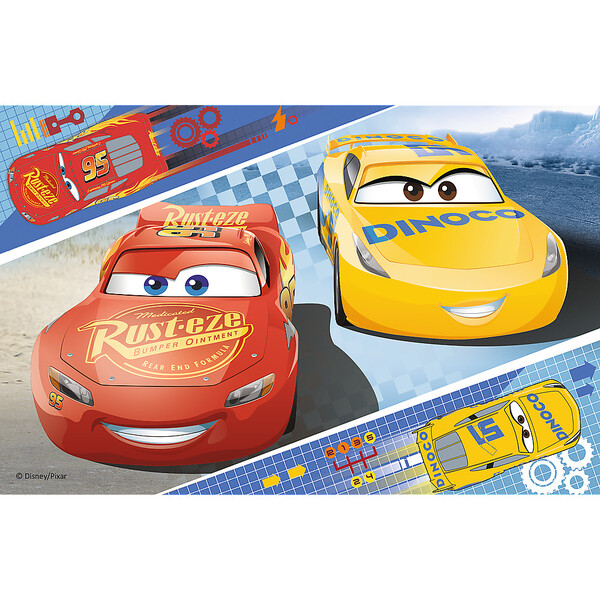 Puzzle 54 mini - Cursa nebună (Cars 3)