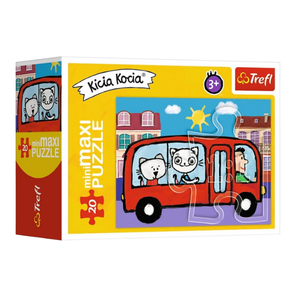 Puzzle -  miniMaxi Kittykit 20 piese, (as.)