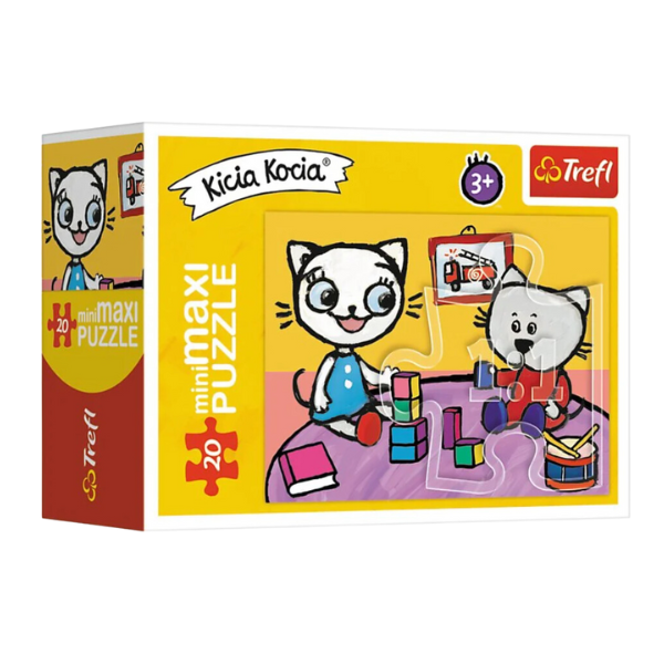 Puzzle -  miniMaxi Kittykit 20 piese, (as.)