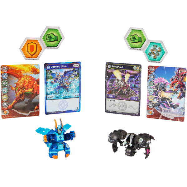 Set Bakugan 2în1 în Cutie Metalică Bakugan Tin