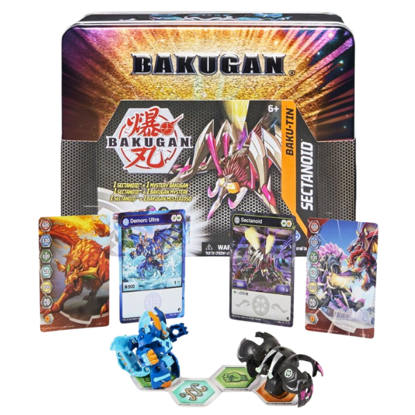 Cumpara  Figurine - Set Bakugan 2în1 în Cutie Metalică Bakugan Ti..