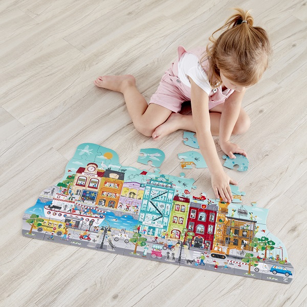 Puzzle Orașul animat