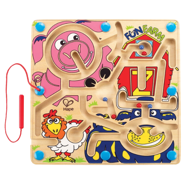 Joc educativ Labirint magnetic «Ferma veselă»